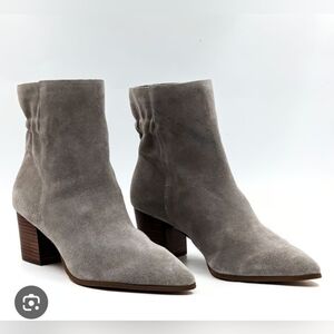 Sole Society Gray Suede Ankle Booties